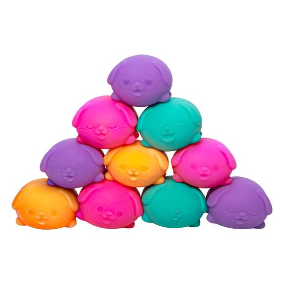 Schylling NeeDoh Teenie Funky Pup 3 Pack Squishy Ball Sensory Fidget Toy New - Picture 4 of 8